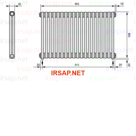 Радиатор IRSAP Tesi 20900/19 T16 CL 01